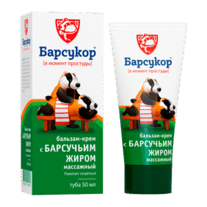 Барсукор бальзам-крем 50мл массажный