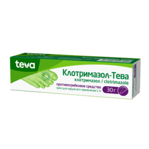 Клотримазол крем туба 1% 30г