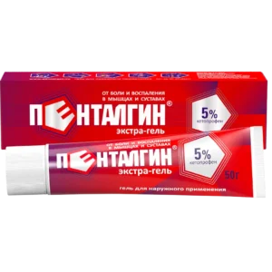 Пенталгин экстра гель для наружного применения 5% 50г