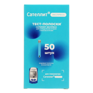 Сателлит Экспресс тест-полоски 50 шт