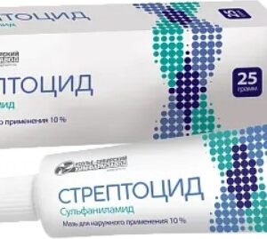 Стрептоцидовая мазь туба 10% 25г
