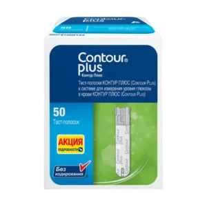 Тест-полоски Контур Плюс (Contour Plus) 50 шт
