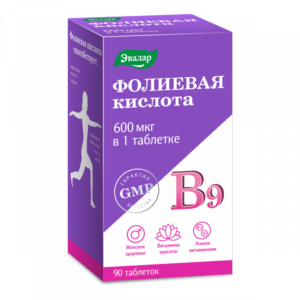 Фолиевая кислота с витаминами В₁₂ и В₆ 90 таблеток