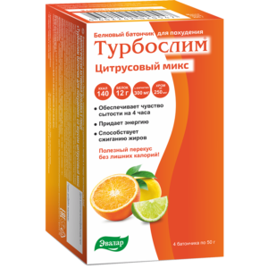 Турбослим белковый батончик «Цитрусовый микс» 4 шт.