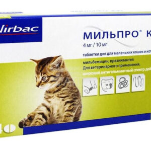 Мильпро кэт, для котят, уп. 4 таблетки